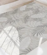 Garden 75x150 см Сива Тепих Килим Балкон Тераса Градина Салон Коридор Машински Тепих - Image 4