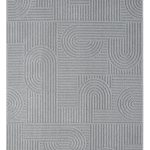 Hayad Monaco Сива Машински Тепих за Дневна и Спална Соба 80x120