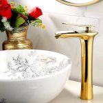 Fause висок чешал лавабо батерија водопад злато Gold KSL102-G - Image 2