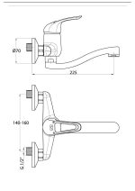 GPD Апликација Лавабо Слушалка Адрио MAL120 - Image 2