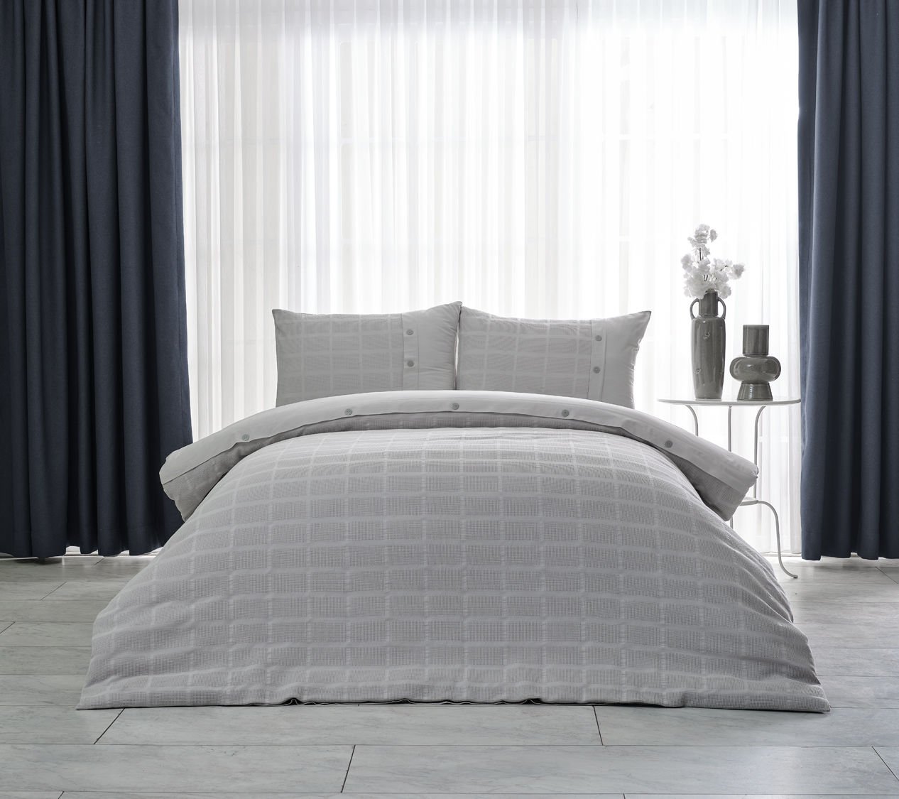 multi-selection-serisi-gloria-nevresim-takimi-gri07-kopya.jpg Мулти Селекција Мултифункционален Сет Глорија Двојно Кинг Сајз - Сива - Image 1