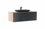 Orka Craft 100 цм дрво-мат антрацит бања гарнитура - Image 2