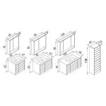 Орка Рикато 60 цм Моргана Кираз Бања Гардероба Гардероба Set - Image 4
