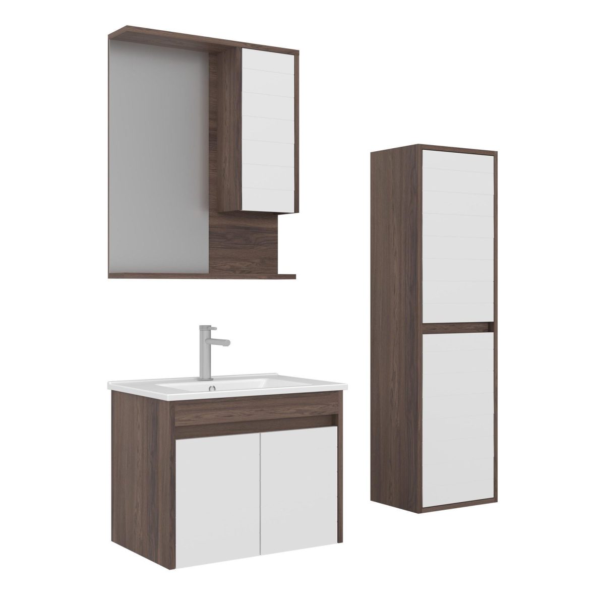 orka-serra-65-cm-navarobeyaz-banyo-dol-4a0d-b.jpg Орка Сера 65 см Наваро/Бела Комплет Бањарски Плакари и Висок Плакар - Image 1