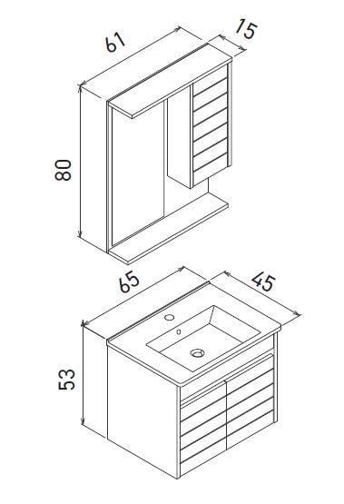 orka-serra-65-cm-navarobeyaz-banyo-dol-bad794 Орка Сера 65 см Наваро/Бела Комплет Бањарски Плакари и Висок Плакар - Image 3
