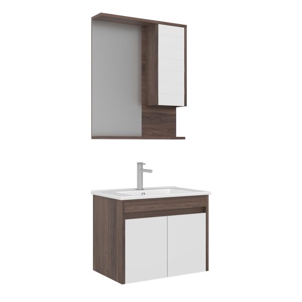 Orka Serra 65 cm Navaro/Бела Комплет Бањарски Кабинети