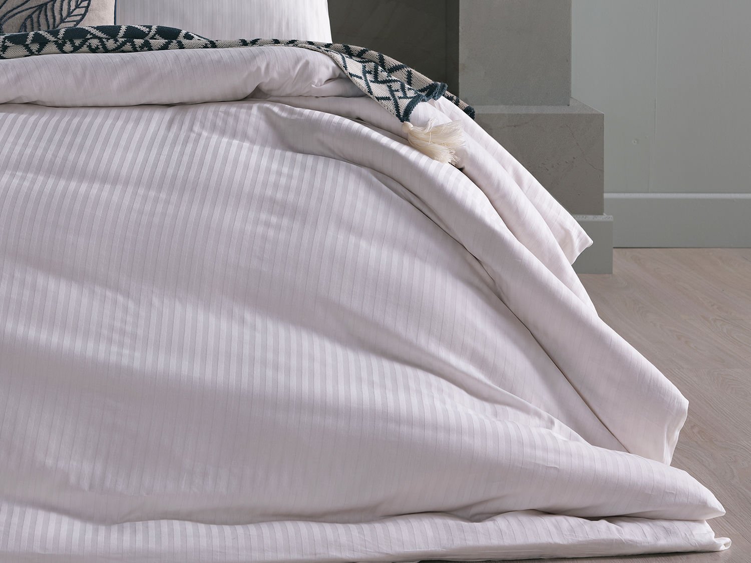 saten-artline-nevresim-takimi-beyaz-04.jpg Сатен Artline Постелни Комплет Дупло King Size - Image 1