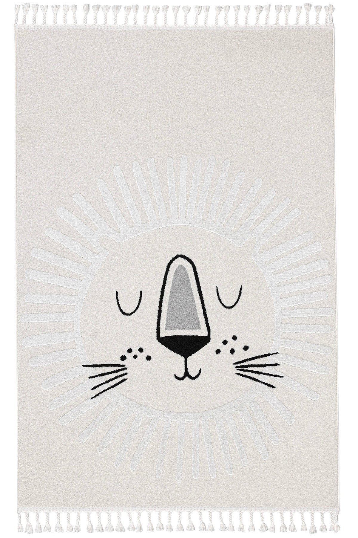 sparkle-krem-aslan-figurlu-hayvan-figurlu-cocuk-odasi-bebek-odasi-halisi-33454a-2609.jpg Sparkle Крем Тепих за Детска Соба со Животински Фигури 133x190 - Image 1