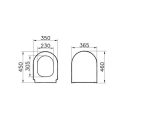 Vitra S50 Висечки тоалет и Тивко затворање на Duroplast капак - Image 6