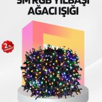 Шарена LED светлосна жица со 8 модови за декорација