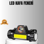 Полначен LED Фенер за Глава – Двојна Функција, 200LM Сила на Светлина, IP44 Водоотпорен