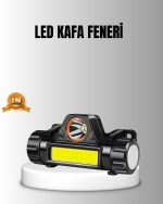 Полначен LED Фенер за Глава – Двојна Функција, 200LM Сила на Светлина, IP44 Водоотпорен