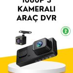 3 Камера Внатрешен DVR Записувач со Предна, Внатрешна и Задна Камера Full HD