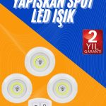 LED Ламба за Вградба во Ормар со Далечинско Управање 3 Парчиња