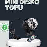 RGB LED Диско Кугла со 7 Мода и Далечинско Управа