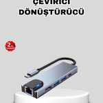 Type-C Мулти Конвертор – Алуминиумска Куќиште, Брз Пренос на Податоци и Поддршка за Полнење