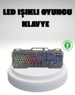 RGB Осветлен Играчки Клавијатура и Миш Комплет – Турска Q, Прилагодлив DPI, Ергономски и Издржлив Дизајн