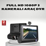 Камера за возило 3’ли Full HD DVR 1080P со ноќно гледање и G-сензор