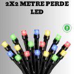 LED Светло за Завеси 2x2 Метри со Работен Пил – 8 Модови Декорација