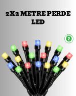 LED Светло за Завеси 2x2 Метри со Работен Пил – 8 Модови Декорација