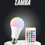 Амбиентно осветлување RGB LED ламба со далечинско управување
