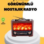 Портативен Bluetooth звучник со изглед на камин – Соларно полнење, светло на пламен, 7W звук