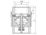 1'' Вертикален повратен вентил од месинг - Image 2