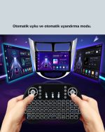 Светлосен Безжичен Мини Клавијатура – 2.4 GHz, Со Тач Миш Функција - Image 5