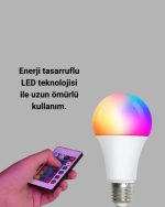 RGB Далечински Управуван LED Лампа 16 Бои A Квалитет 2025 Модел Оригинал - Image 5