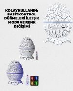 Bluetooth Поврзан Диносаурус Ѕвезден Проектор Ночна Светилка и Помошник за Спиење - Image 3