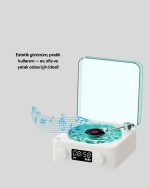 Декоративен ноќен звучник со Bluetooth – со екран за време и батерија - Image 5