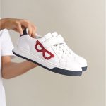 1011 - Glasses-X Чевли за Деца Бели Црвени Лазурни