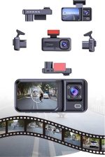 1080P 3 Линзна WİFİ Камера за Автомобил со Екран DVR Записувач со Ночен Вид - Image 4