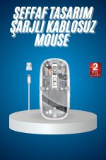 Тивка Клик Двојен Мод Bluetooth И Приемник Прозрачен Миш