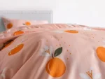 Ranforce Joyful Orange Постелни Комплет за Еден - Image 5