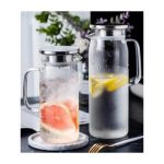 1500 ml Боросиликатна Стаклена Декантер - Со Метален Капак и Отпорен на Топлина