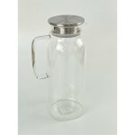 1500 ml Боросиликатна Стаклена Декантер - Со Метален Капак и Отпорен на Топлина - Image 2