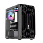1ST PLAYER ARIYA AY7 СИЈАХ 650W 80+ ARGB 4X12CM ФАН ТЕМПЕРЛИ КАМ МЕШ USB 3.0 ATX КАСА