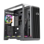 1ST PLAYER RT7 ЦРЕН DIGITAL 850W 80+ GOLD FULL МОДУЛАР 4X12CM ARGB 3 ТАРАФЛИ ТЕМПЕРИРАНО СТАКЛО USB 3.0 - TYPE C ATX КАСА
