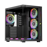 1ST PLAYER SP8 ЦРЕН 750W 80+ SILVER ATX 3.1 ARGB 7X12CM ФАН TEMPERLИ КАМ USB 3.0 ATX КАСА