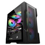 1ST PLAYER TRILOBITE T3 СИЈАХ 600W 80+ ARGB 4X12CM ФАН ТЕМПЕРЛИ КАМ МЕШ USB 3.0 M-ATX КАСА