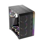 1ST PLAYER VT7 ЦРНА 850W 80+ SILVER ATX 3.1 ARGB 4X12CM ФАН ТЕМПЕРИРАНО СТАКЛО USB 3.0 ATX КУЌИШТЕ - Image 2
