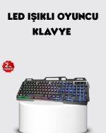 RGB Осветлен Клавијатура Миш Комплет – USB Поврзување, Македонска Q, Прилагодлива DPI, Ергономска Структура