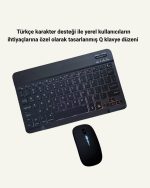 RGB светлосен безжичен комплет на тастатура и глувче компатибилен со сите уреди - Image 3