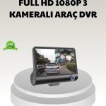 Камера за DVR во автомобил 3-во-1 170° Широк агол Full HD со поддршка за паркирање