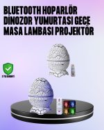 Диносаурус Јајце Галакси Проектор Ночна Лампа 4 во 1 – Со Bluetooth Звучник