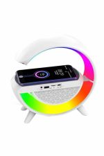 Bluetooth звучник G облик атмосфера паметна RGB ламба безжичен полнач - Image 2