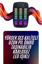 Bluetooth Звучник Портативен Полнење Светлосен Голем Квалитет на Звук - Image 2