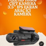 Камера за возило со WiFi поддршка – 3 инчен екран, 1080P предна и 720P внатрешна камера
