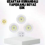 Безжично дневно светло 3-ка LED рефлектор со далечинско